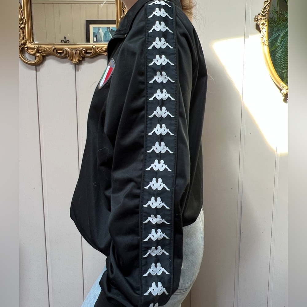 Black Kappa Italia zip up size large - Picture 1 of 8
